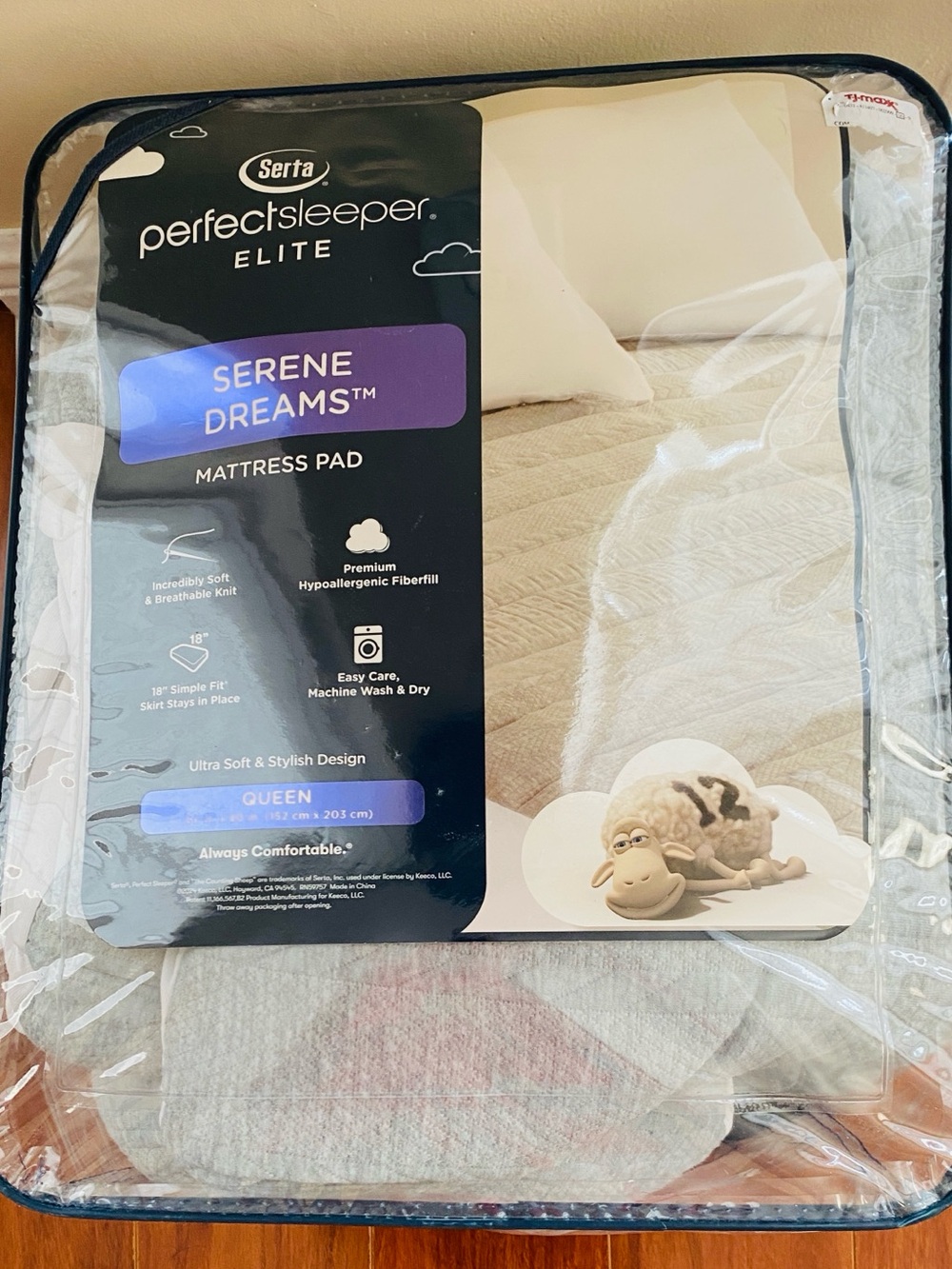 Serta Mattress Pad Queen Perfect Sleeper Gray